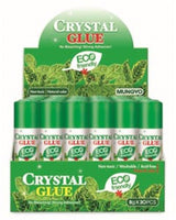 Crystal Glue Stick 8gr, a non-toxic adhesive for paper, fabric, and photos, perfect for crafts and DIY projects.