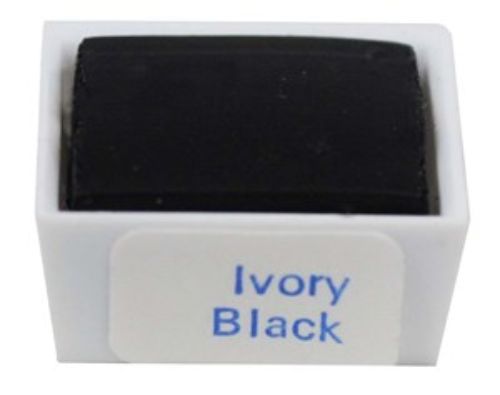 Daler-Rowney Georgian Watercolour Half Pan in Ivory Black, featuring rich pigments for vibrant hues and smooth blending.