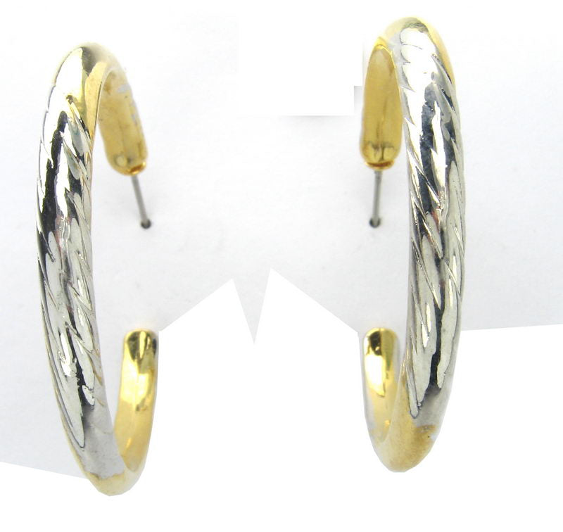 Stylish 4cm hoop earrings available in multiple finishes, perfect for any occasion and comfortable for all-day wear.