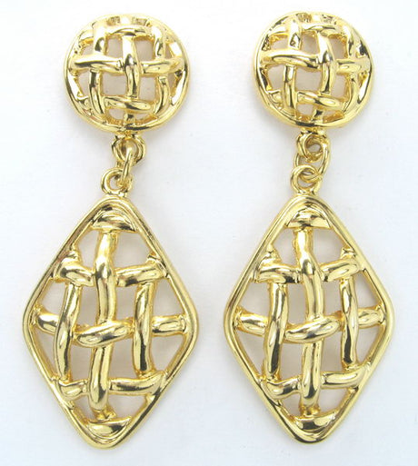 Elegant gold earrings featuring hoops, studs, and dangling styles, perfect for any occasion.