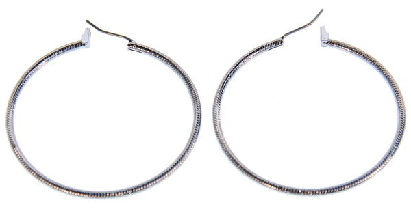 Earrings 45mm Round Hoops