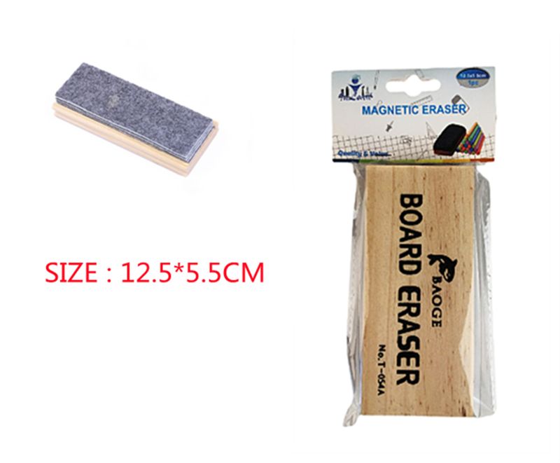 Set of 12 premium board erasers, 12.5cm each, designed for easy, streak-free erasing on whiteboards and blackboards.