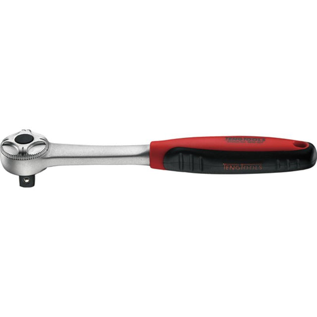 Teng 1/4in Dr. Ratchet Handle 72T, featuring a 72-tooth mechanism, slim design, and comfortable grip for precision in tight spaces.