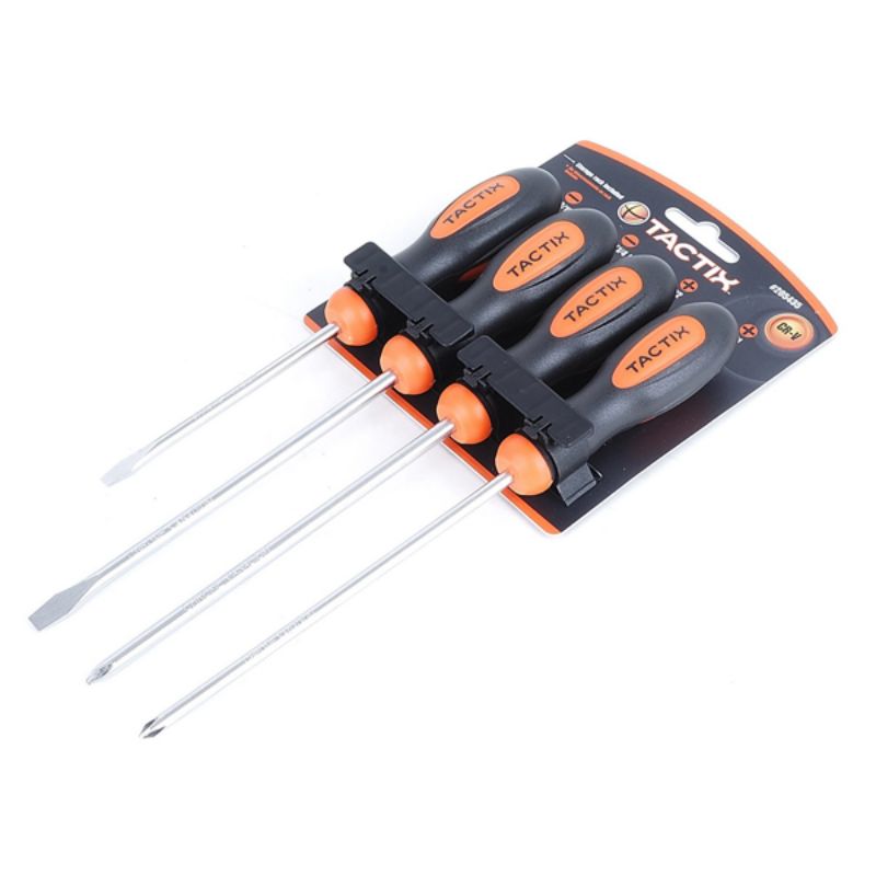 Tactix 4pc Screwdriver Set