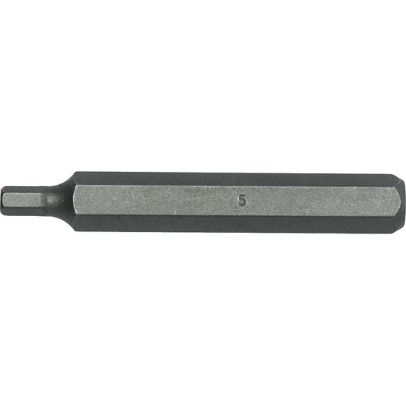 Teng 10mm hex drive 9mm hex Cr-V bit, 75mm long, ideal for automotive and DIY tasks with durable, high-strength design.