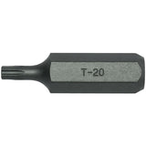 10mm Hex Dr. Tx20 Cr-V Bit, durable steel, 40mm length, for precision fastening in tight spaces. Ideal for power tools.