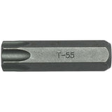 Teng 10mm Hex Drive TX55 Cr-V Bit, 40mm long, durable Chrome Vanadium steel for precise screw fitting and torque transfer.