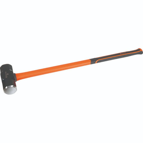 Heavy-duty Tactix Sledge Hammer with 5.4kg forged head and non-slip fibreglass handle for efficient demolition tasks.