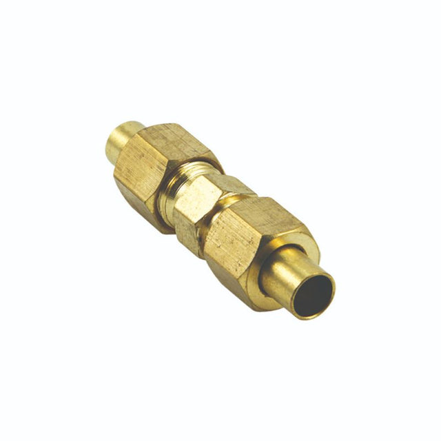 5/16in BSP Brass Double Union-Solder On fitting for reliable plumbing connections, crafted from durable brass for longevity.