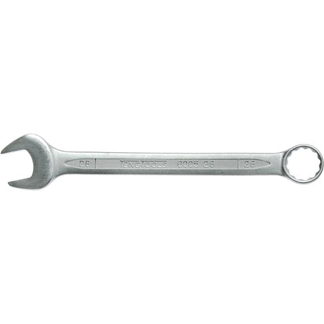 28mm Teng combination spanner made from Chrome Vanadium Steel, featuring a 12-point angled end and hip grip design for durability.