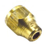 5/16in brass flare nut ensuring leak-free connections for plumbing and hydraulic applications, resistant to corrosion and high pressure.