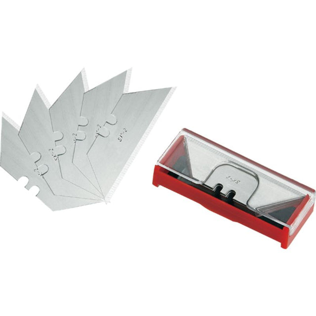 Teng 60mm utility knife blades, 10-pack, compatible with models 710, 710N, 711, and 712 for sharp, durable cutting.