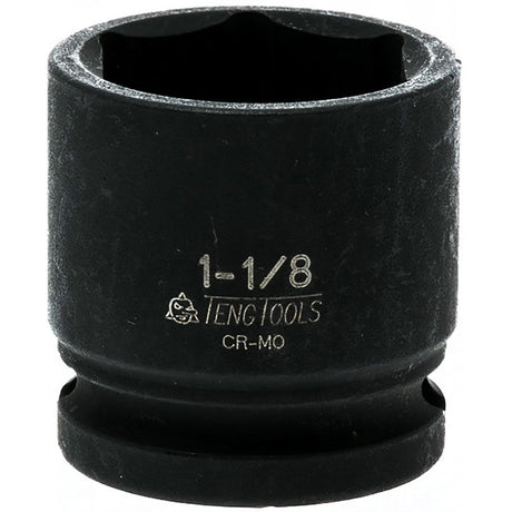 Durable Teng 1/2in Drive Impact Socket 1-1/8in designed for high torque, compatible with standard impact wrenches.