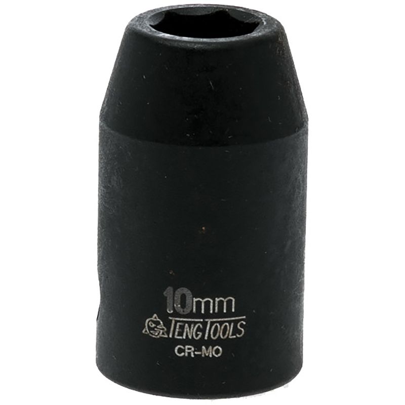 Teng 1/2in Drive 10mm Impact Socket, durable and versatile for heavy-duty tasks and automotive repairs.