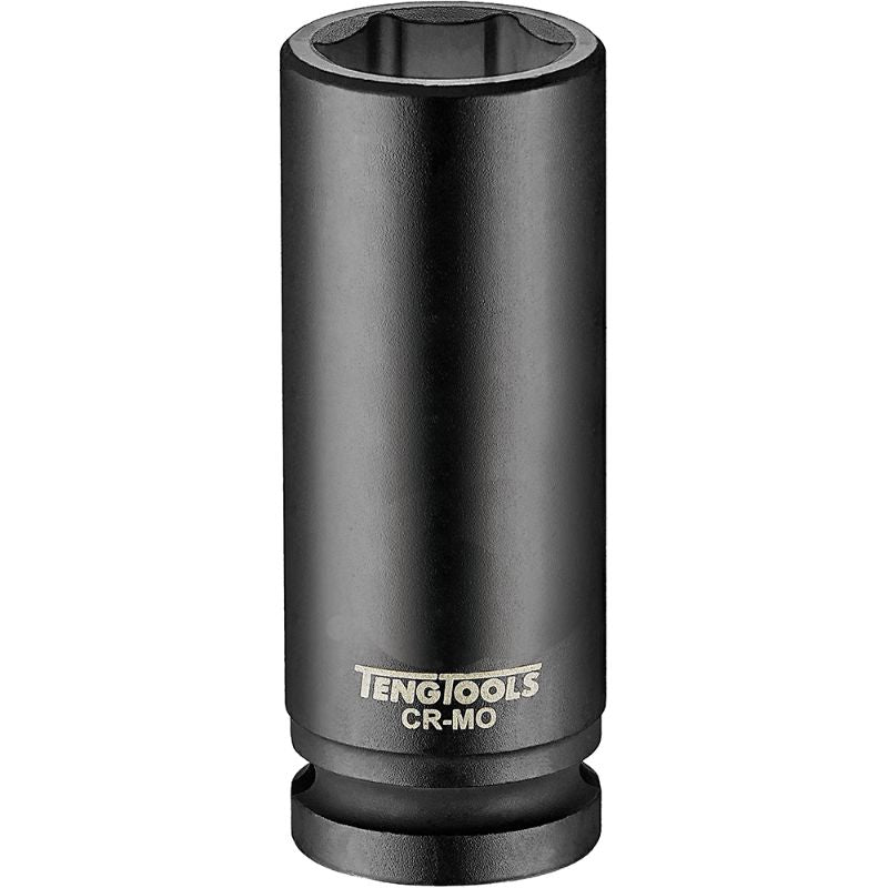 Teng 1/2in drive deep impact socket 20mm DIN for automotive and industrial use, made from durable chrome vanadium steel.