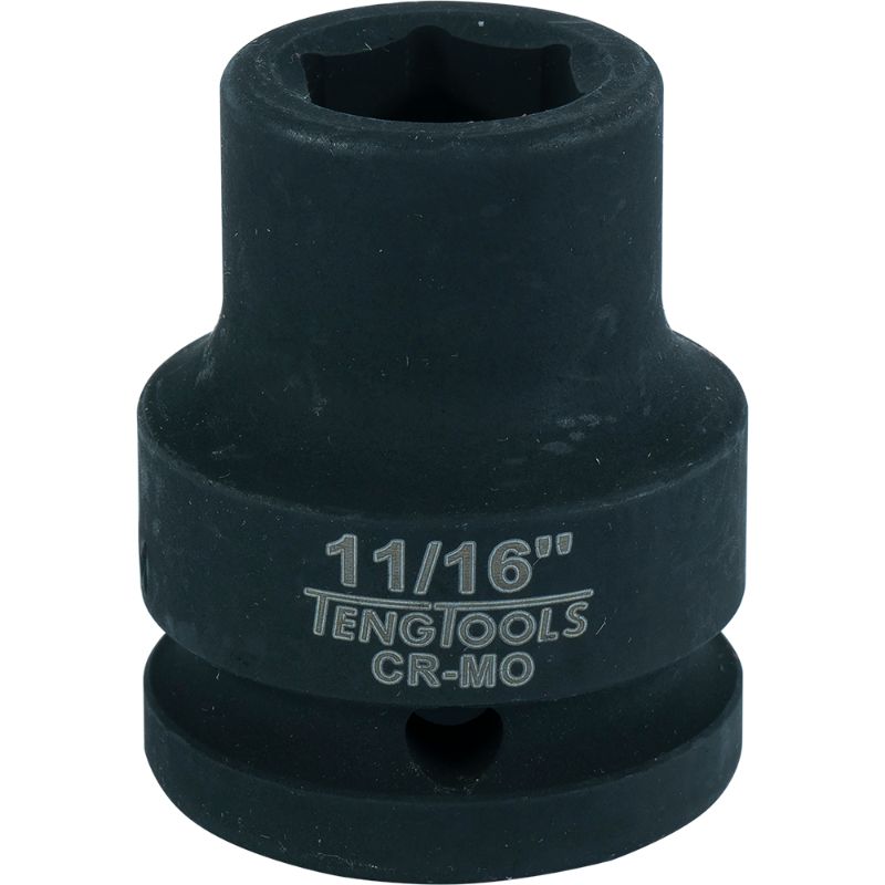 Teng 3/4in Dr. Impact Socket 11/16in, high-quality tool for heavy-duty torque with a snug fit for fasteners, ideal for mechanics.