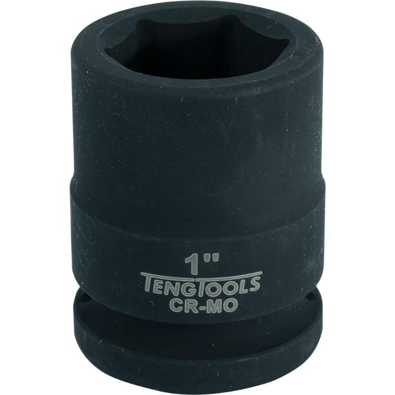 Teng 3/4in Drive Impact Socket 1in, durable chromium-molybdenum steel, designed for high torque in automotive and industrial tasks.