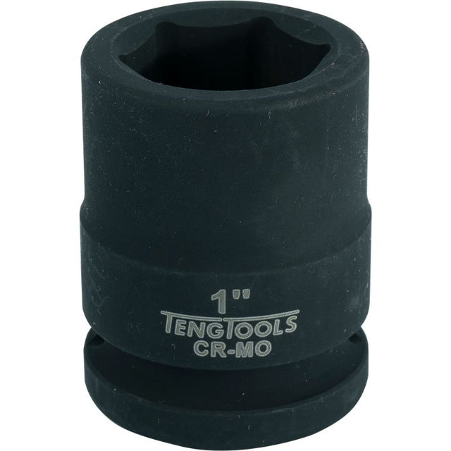 Teng 3/4in Drive Impact Socket 1in, durable chromium-molybdenum steel, designed for high torque in automotive and industrial tasks.