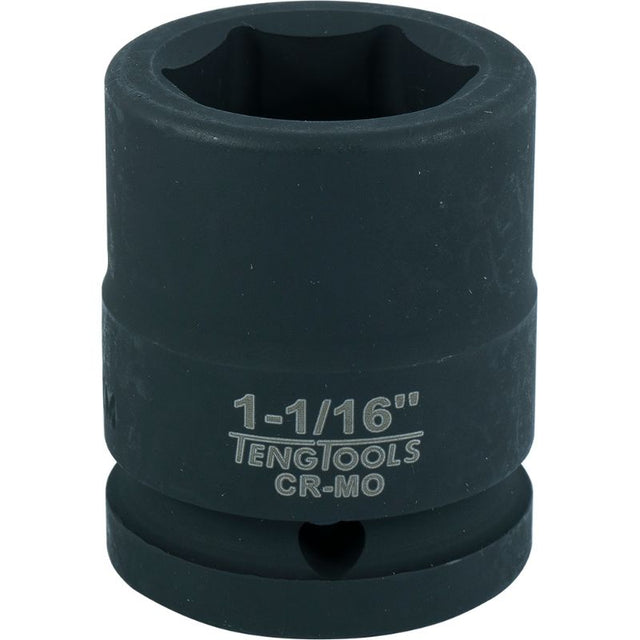 Teng 3/4in Dr. Impact Socket 1-1/16in, durable tool for heavy-duty automotive and industrial projects with excellent grip.