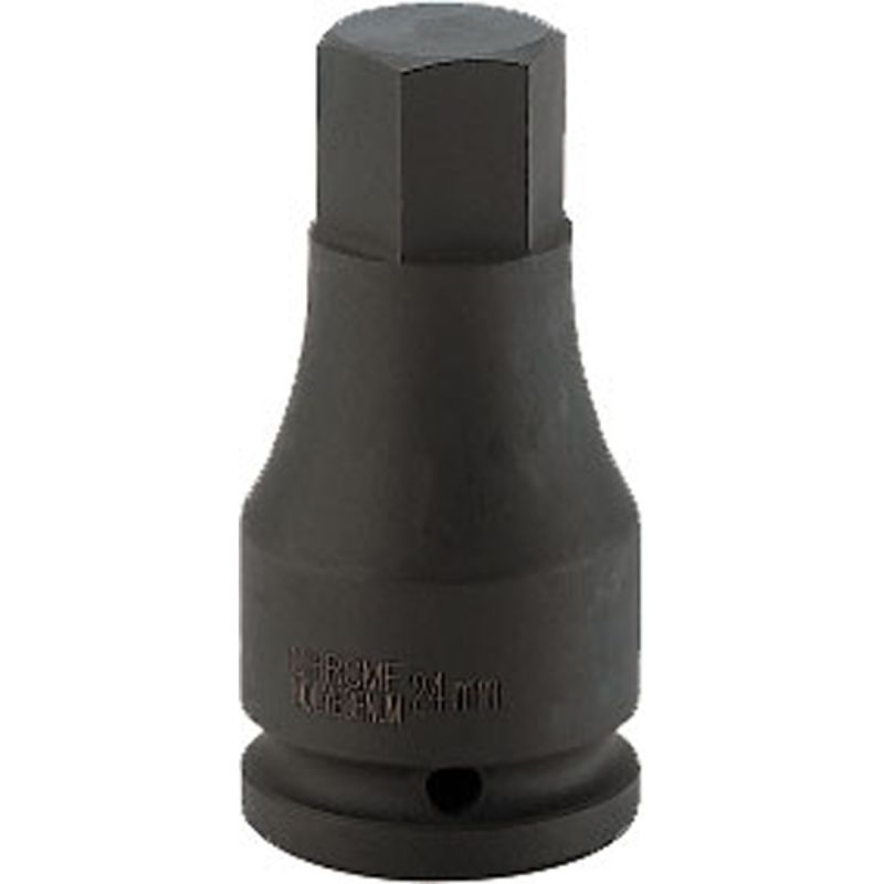 Teng 3/4in Dr. Hex Bit Impact Socket 24mm for high torque applications, crafted for durability and precision.