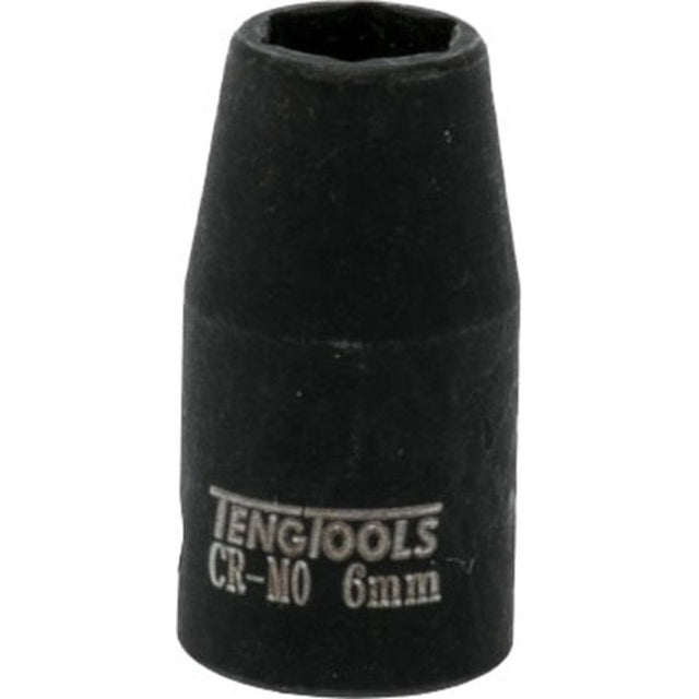 Teng 1/4in Dr. 7mm Impact Socket, durable chrome vanadium steel, designed for high-torque automotive repairs.