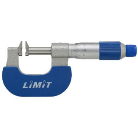 LiMiT Tooth Micrometer 0-25mm with precise micron measurements, ideal for machining and manufacturing tasks.