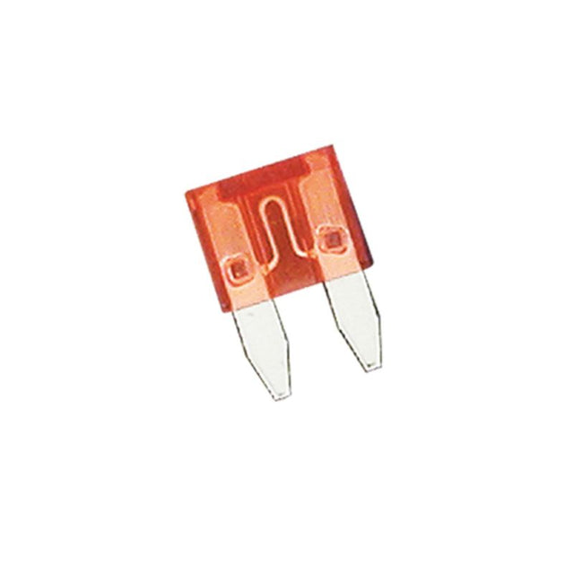 Red Champion 10Amp mini blade fuses in a 15-pack for automotive circuit protection and easy identification.