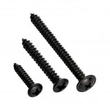 Black zinc 8G x 3/4in washer face set screw, engineered for durability and secure fastening in various applications.