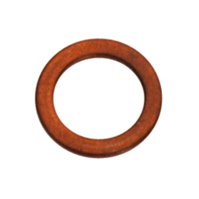 Copper washers (5 pack) for leak-proof sealing in plumbing and automotive applications, resisting corrosion and high pressure.