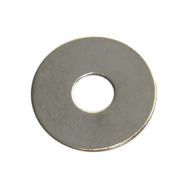 Champion heavy-duty flat steel washer, 3/8in x 7/8in, pack of 40, ideal for strong load distribution in various projects.