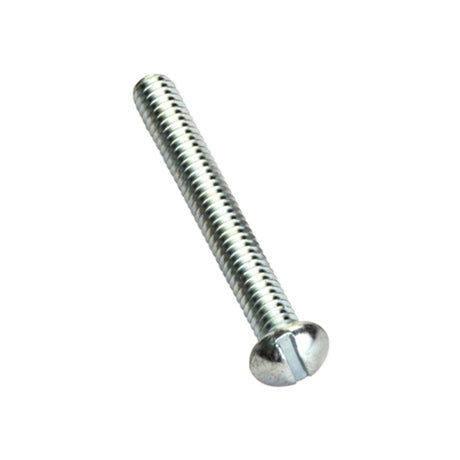 48-pack of Champion 1/8 x 1-1/4in BSW round head machine screws and nuts in durable zinc-plated steel for various applications.