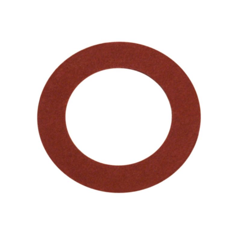 Red fibre washers in a 20-pack, ideal for plumbing and automotive work, ensuring durable seals and leak prevention.