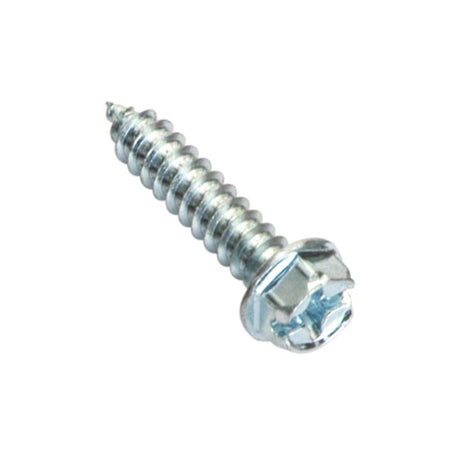 "Package of 50 Champion 10G x 1/2in self-tapping screws with hex head and Phillips drive, ideal for various installations."