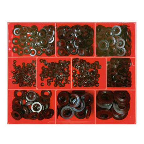 Champion 825pc Spin Type Ext Lock Ring Assortment featuring 10 sizes, perfect for DIY and professional repairs.