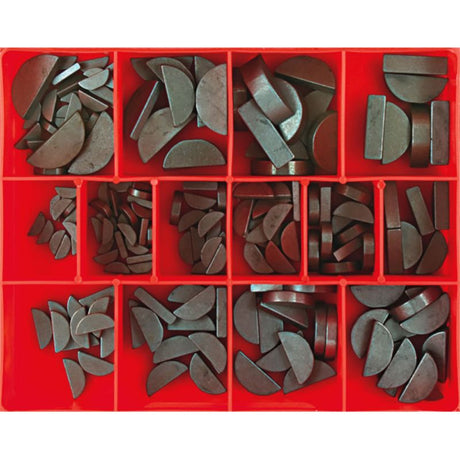 Champion 177pc Woodruff Key Set in mild carbon steel, featuring 17 sizes for versatile machining and engineering needs.