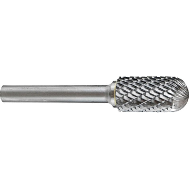 Holemaker Carbide Burr with 1/4" head and round radius end for precise shaping, deburring, and grinding of metals and composites.