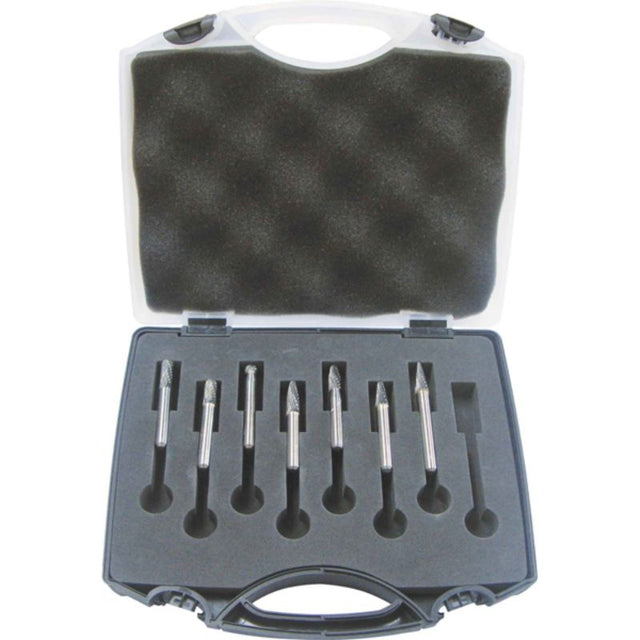 Holemaker 7pc Carbide Burr Set featuring durable carbide burrs for precise metal shaping, wood carving, and engraving projects.