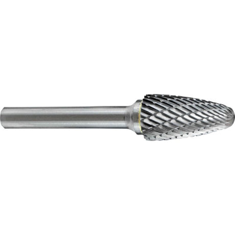 Holemaker Carbide Burr, 3/8" diameter, 3/4" flute, double-cut, ideal for woodworking and metalworking tasks, ready for die grinders.