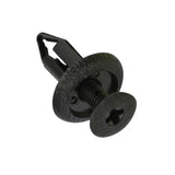 Black Champion Scrivet Clips 3-pack, 18.5mm head, 11.8mm length, versatile for furniture assembly and home projects.