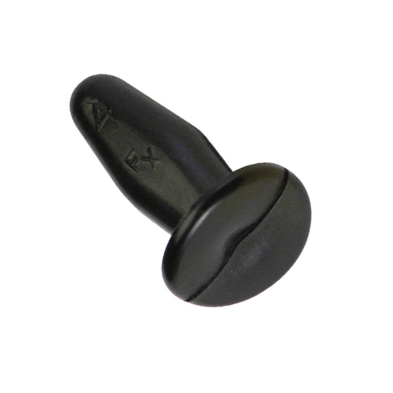 Black Champion Canoe Clips in a pack of 10, designed for securing gear with a head size of 9.6mm and length of 13.4mm.