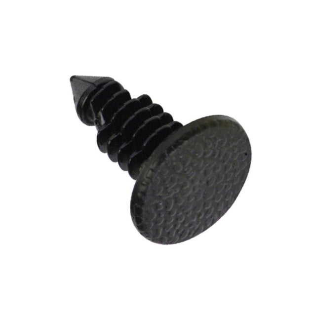 Black Champion Xmas Tree Clips featuring a 12mm head, 15mm length, designed for easy installation in various applications.