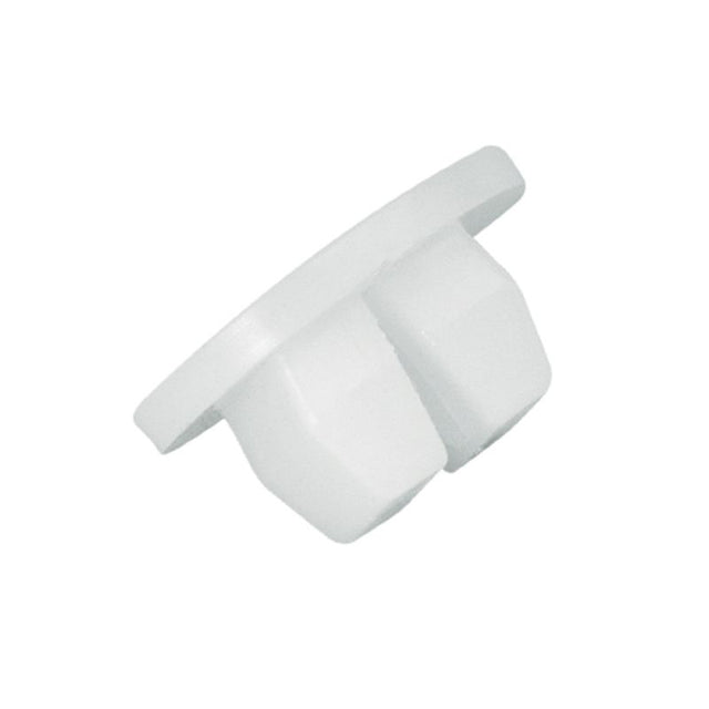 White Champion 8G Screw Grommets in a 50-pack, perfect for DIY projects and automotive fasteners, measuring 8.3 x 8.3 mm.