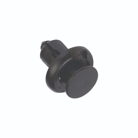 Black Champion push rivets with a 20mm head and 13mm body; ideal for automotive and DIY fastening, 50 pack.