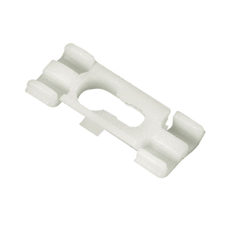 A pack of 10 white Champion Universal Moulding Clips designed for easy and durable trim installations.