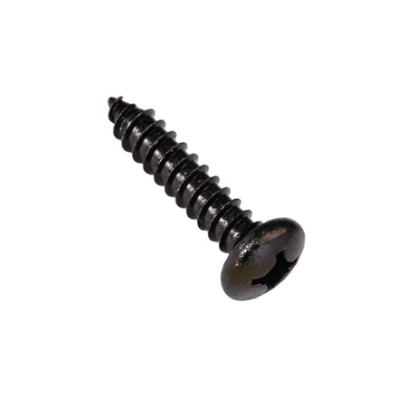 Black Phillips screws in a 100-pack, 1-inch length and 8-gauge thickness, ideal for woodworking and construction projects.