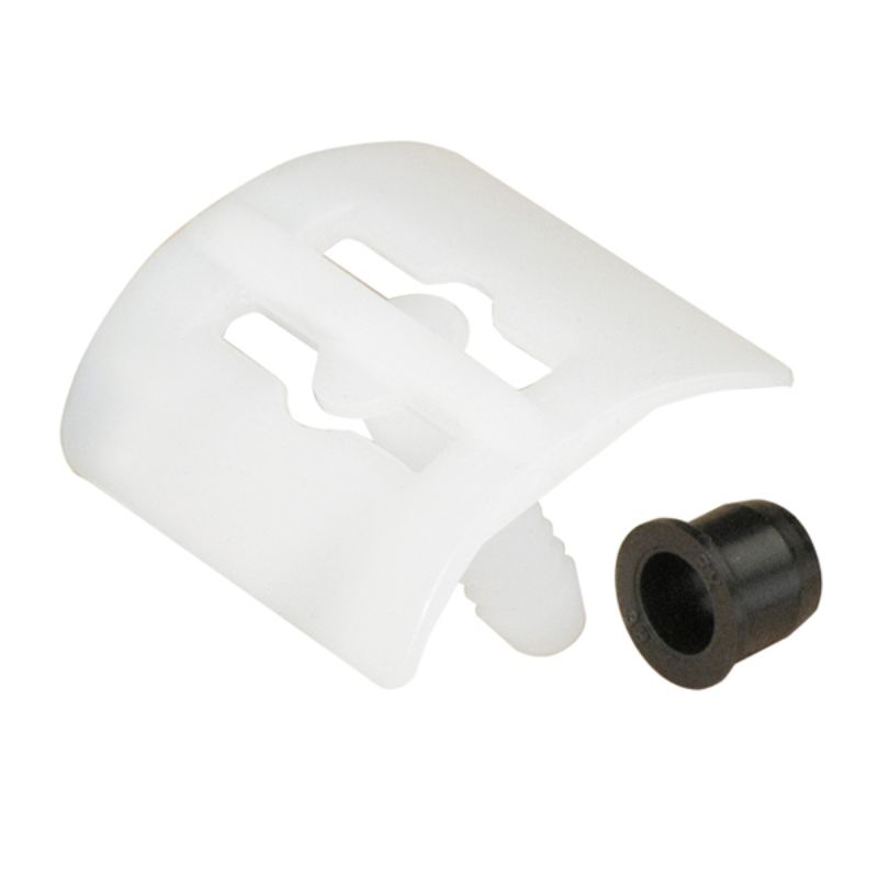 White moulding clips for Holden Kingswood, providing durability and secure fitting for vintage car restoration (3-pack).