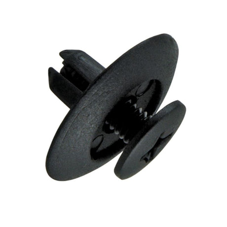 Black Champion Scrivet Moulding Clips, 18mm head, 12.5mm length, designed for secure fastening in home improvement projects.