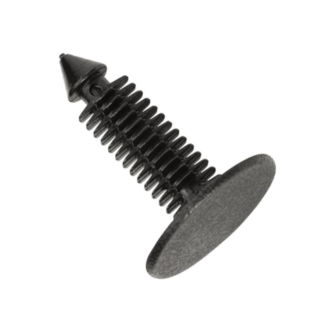 Black heavy-duty Xmas tree clips, 20mm head, 27mm length, perfect for hanging decorations securely in style. Pack of 5.