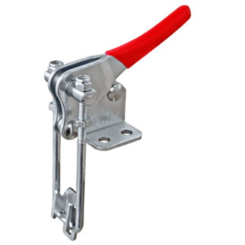 High-quality toggle clamp latch with flanged base, 225kg capacity, U bolt 78.5mm x 22mm, lightweight at 100g.