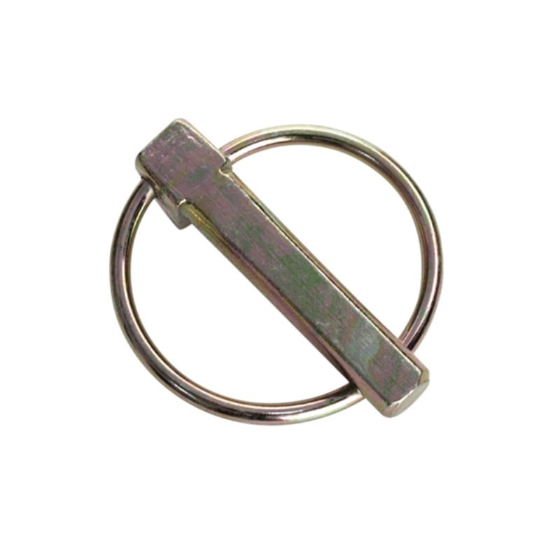 Durable 8mm lynch pins in a 2-pack for securing equipment, ideal for agriculture, construction, and boating.